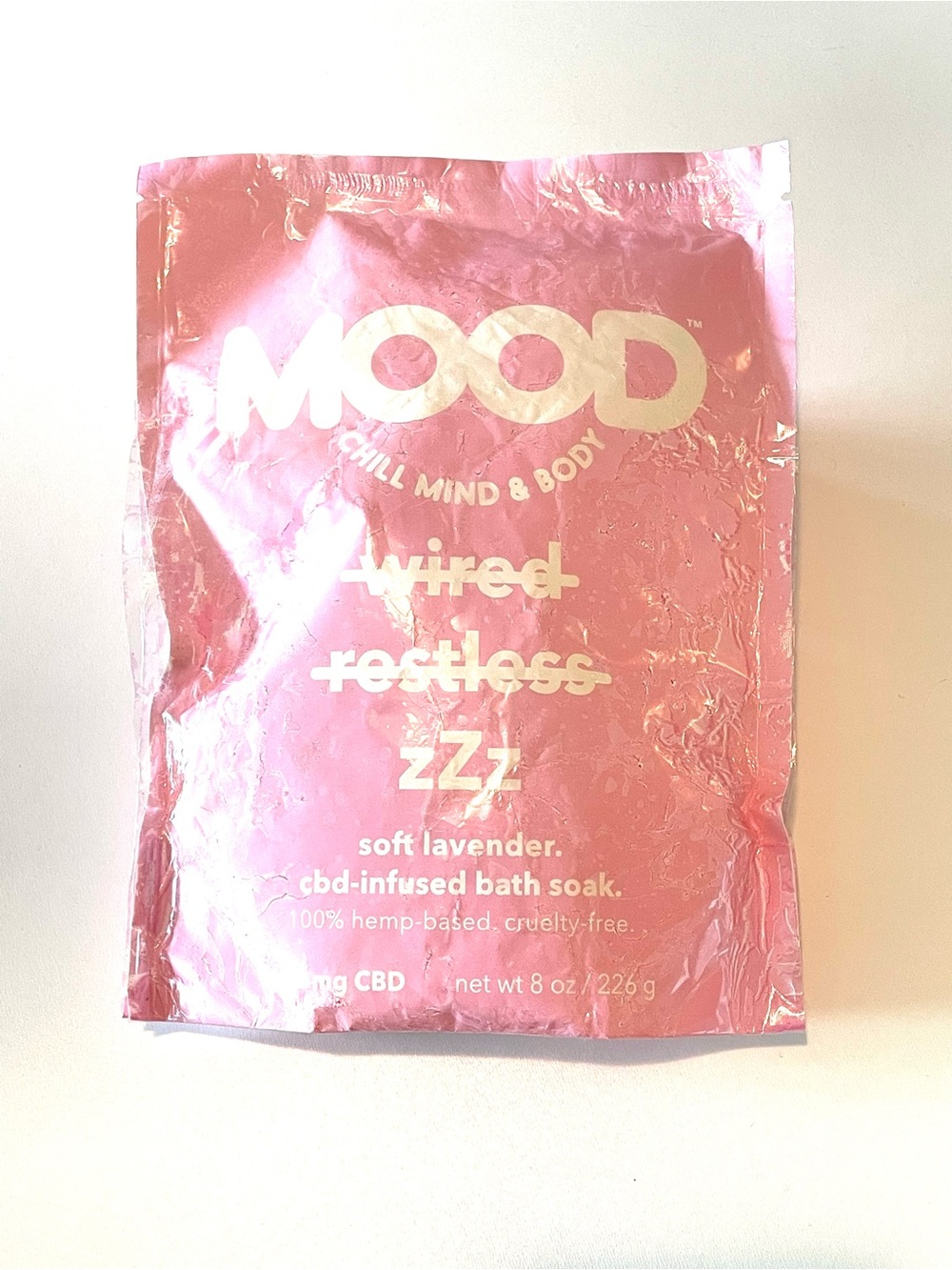 Mood CBD Infused Bath Soak 100% Hemp-Based Lavender Calming Floral NEW SEALED